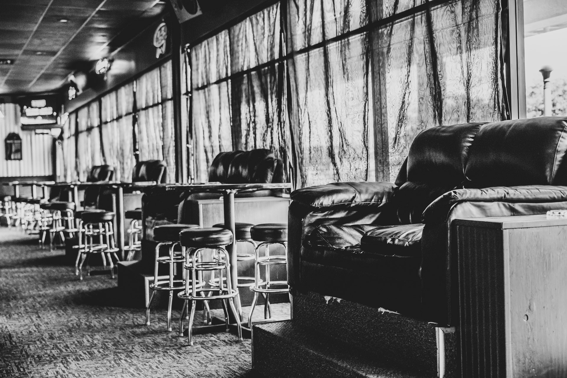 Lounge at Bumpers Billiards in Huntsville Alabama