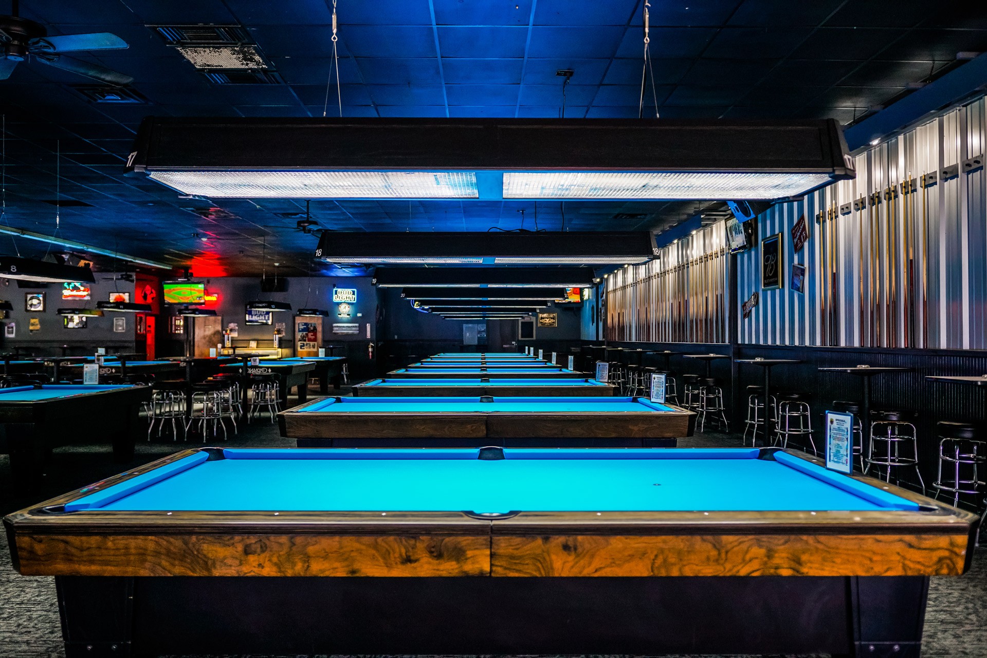 Diamond Pool Tables at Bumpers Billiards in Huntsville, Alabama